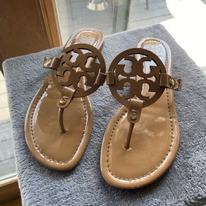 Tory Burch Miller Sandals - Nude Patent